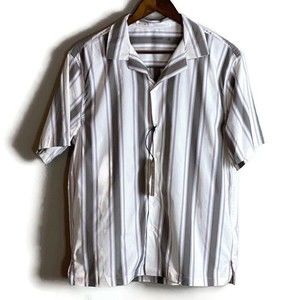 ABERCROMBIE FITCH Mens White Button Up Short Sleeve Shirt Size S NWT Rockabilly